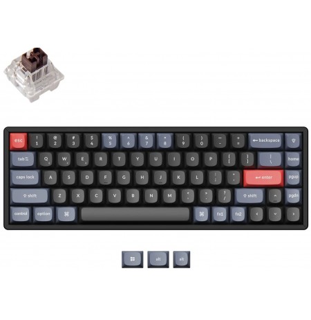 Keychron K6 Pro 65% bevielė mechaninė klaviatūra (ANSI, RGB, Hot-swap, US, Pro Brown Switch)