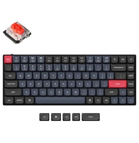 Keychron S1 75%  mechaninė klaviatūra (ANSI, RGB, Hot-Swap, Gateron Red Switch)