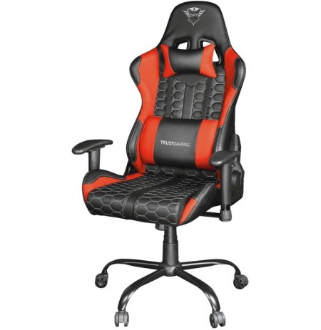 TRUST GXT 708R Resto Juodai-Raudona ergonominė kėdė