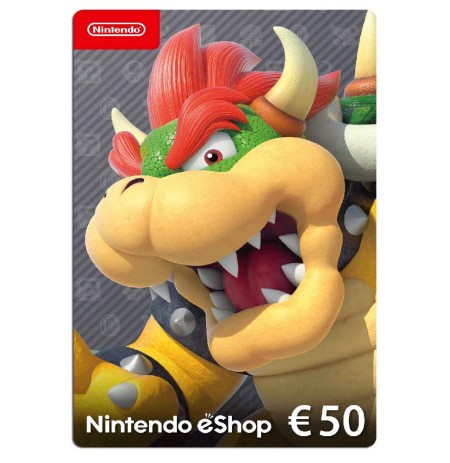 Nintendo eShop Card 50 EUR (EUROPOS ŠALYS)