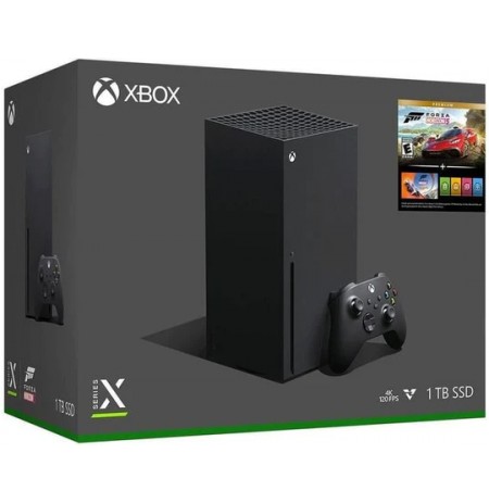 Xbox Series X 1TB Juoda žaidimų konsolė - Forza Horizon 5 Premium