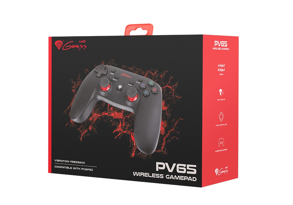 GAMEPAD GENESIS PV65 WIRELESS FOR PS3/PC