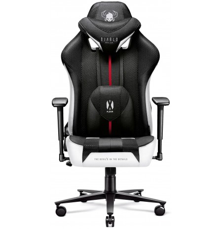 Diablo X-Player 2.0 Black - White Normal Size Gaming Chair