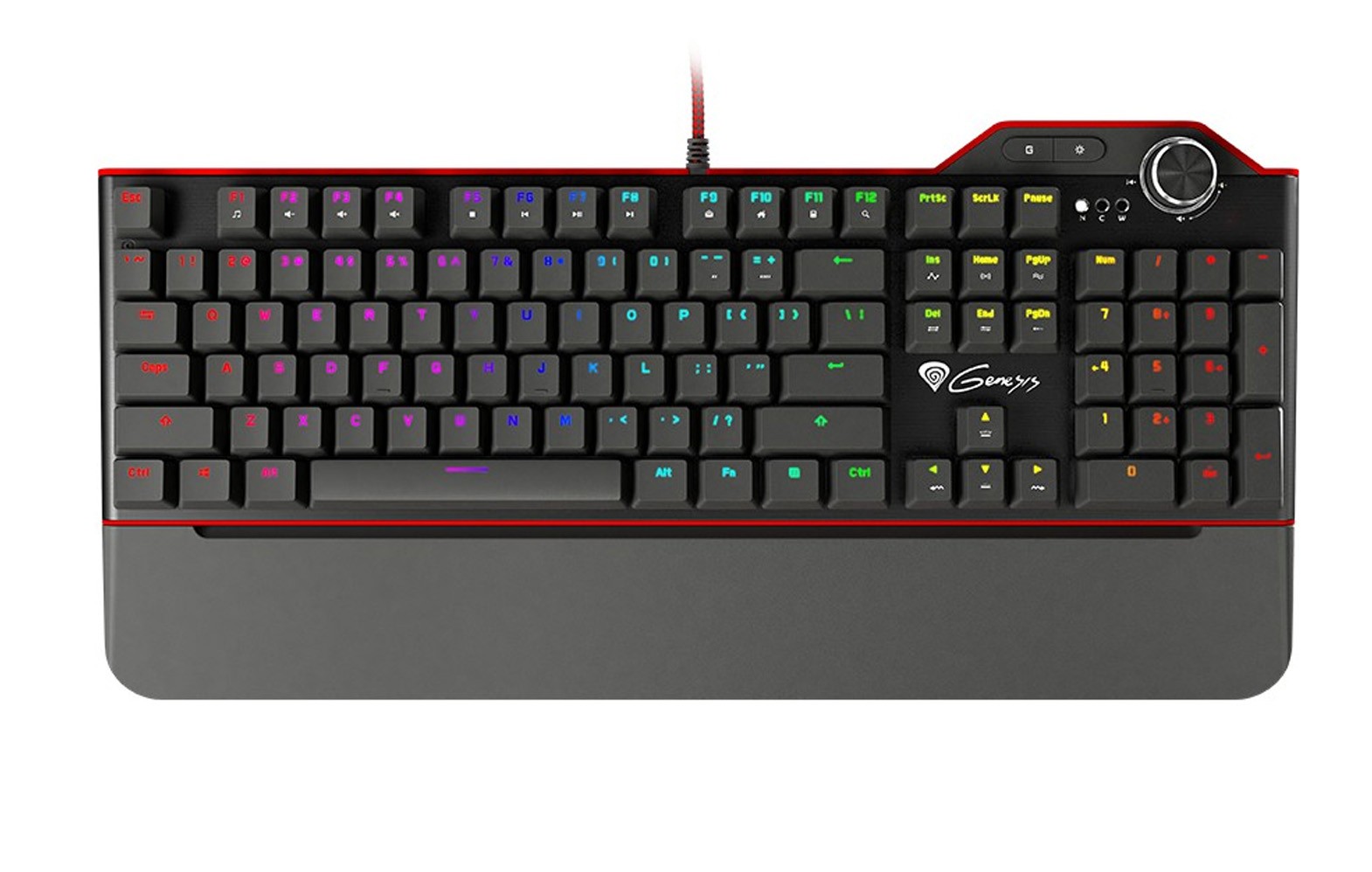 GENESIS RX85 RGB mechaninė klaviatūra (US) (Brown)