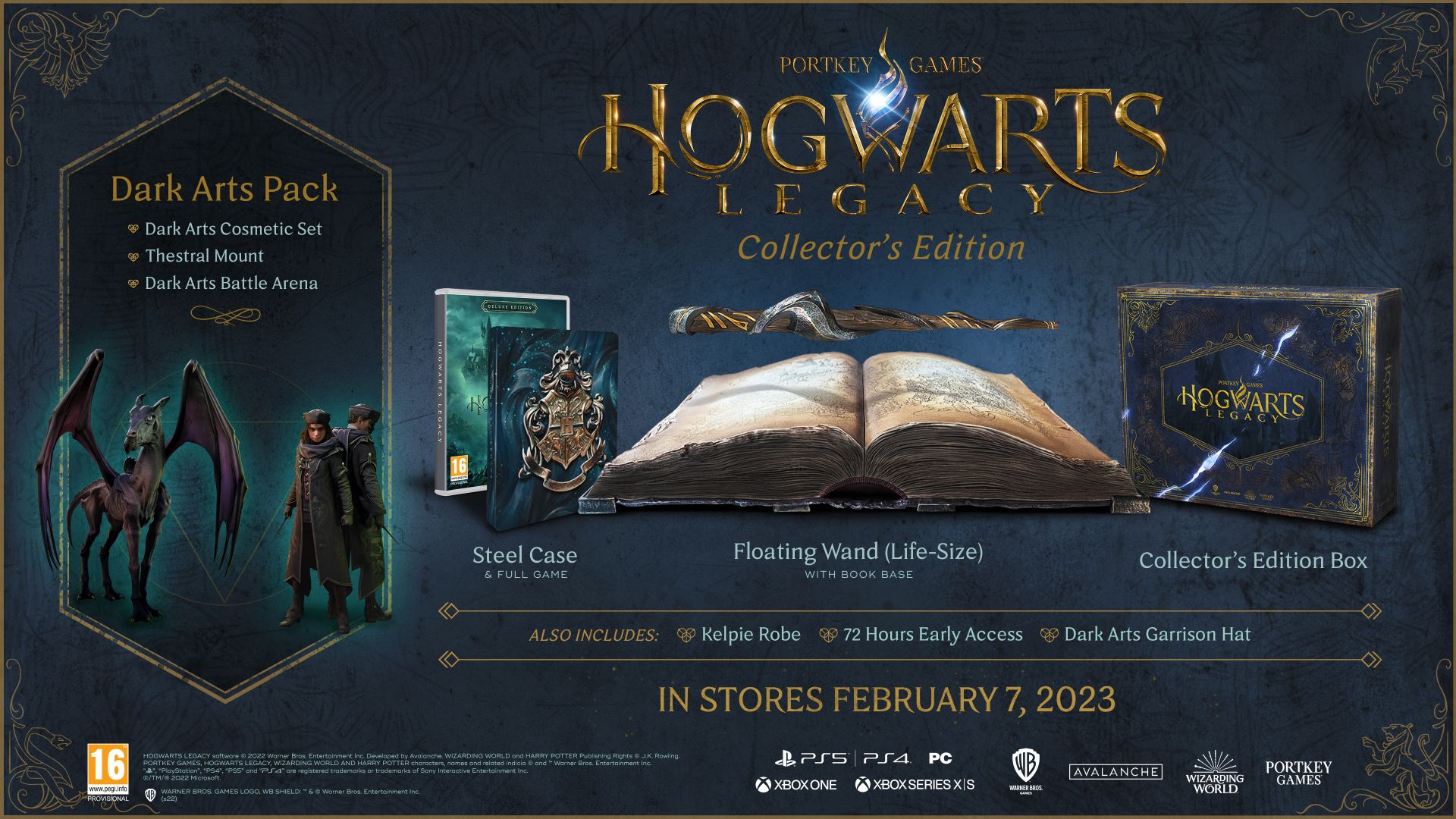 hogwarts legacy equip dark arts pack