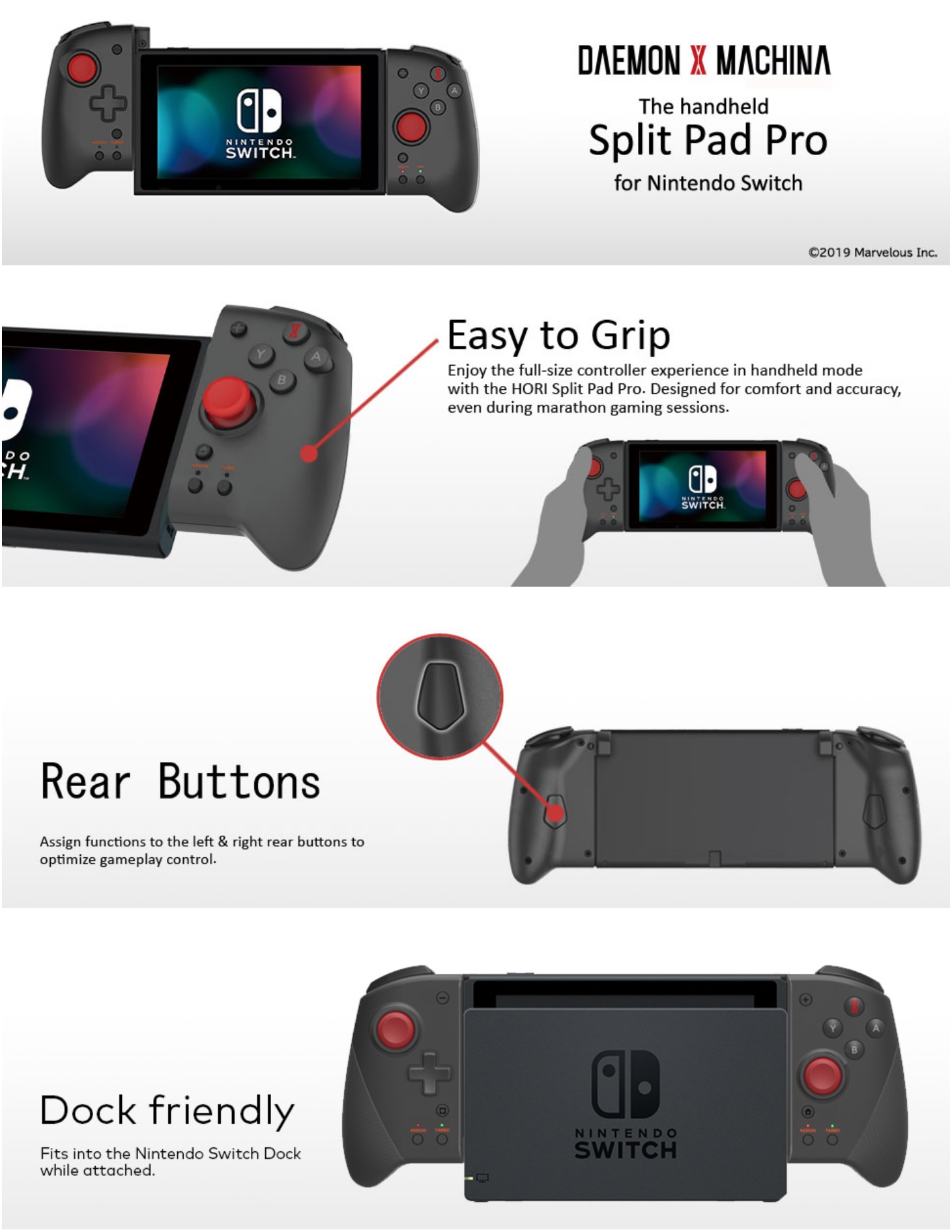 split pad pro controller for nintendo switch